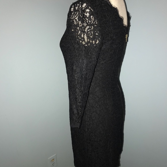 Adrianna Papel Black Lace Zipper Dress - Picture 4 of 6